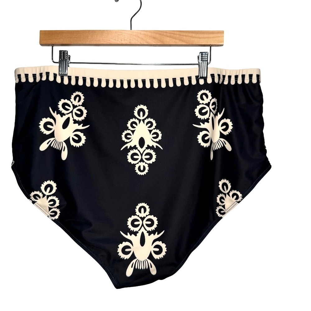 BloomChic Swim Dress Set Plus Size 26 Black Boho Modest Swimwear Beach Resort - Picture 11 of 15
